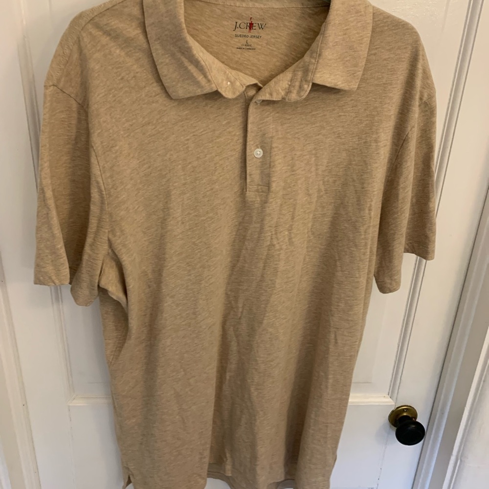 I Crew Polo Oatmeal Color Large